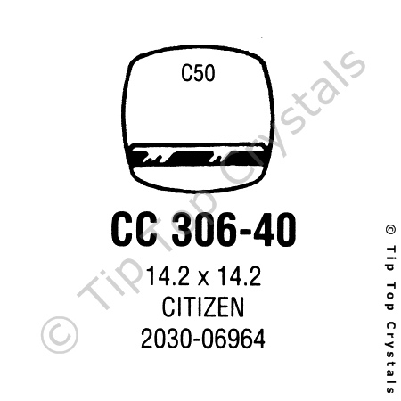 GS CC306-40 Watch Crystal