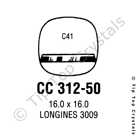 GS CC312-50 Watch Crystal
