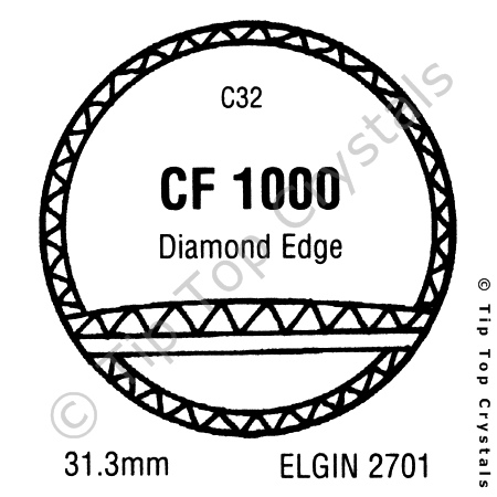 GS CF1000 Watch Crystal