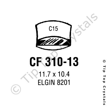 GS CF310-13 Watch Crystal