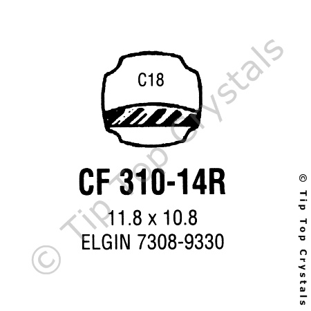GS CF310-14R Watch Crystal