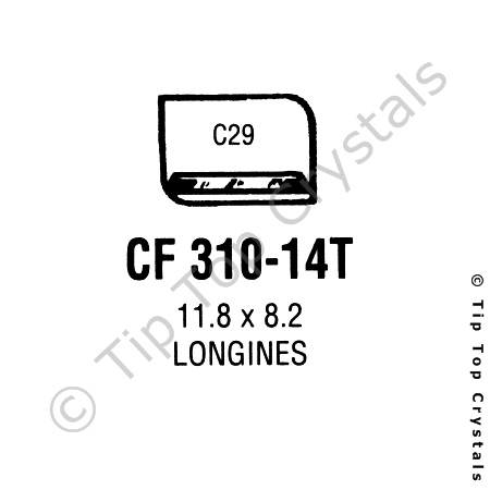 GS CF310-14T Watch Crystal