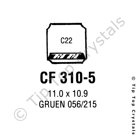 GS CF310-5 Watch Crystal