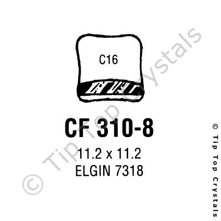 GS CF310-8 Watch Crystal
