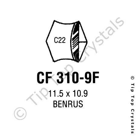 GS CF310-9F Watch Crystal