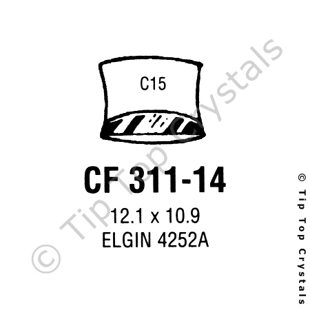 GS CF311-14 Watch Crystal