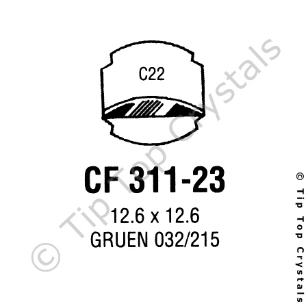 GS CF311-23 Watch Crystal