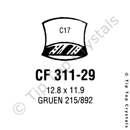 GS CF311-29 Watch Crystal