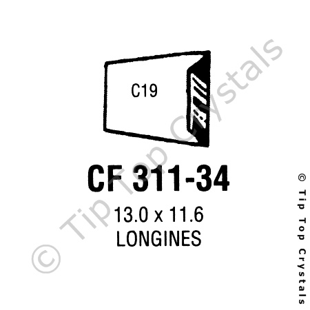 GS CF311-34 Watch Crystal