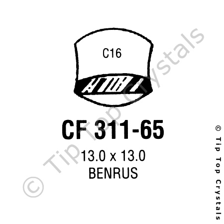GS CF311-65 Watch Crystal