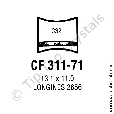 GS CF311-71 Watch Crystal