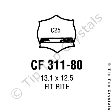 GS CF311-80 Watch Crystal
