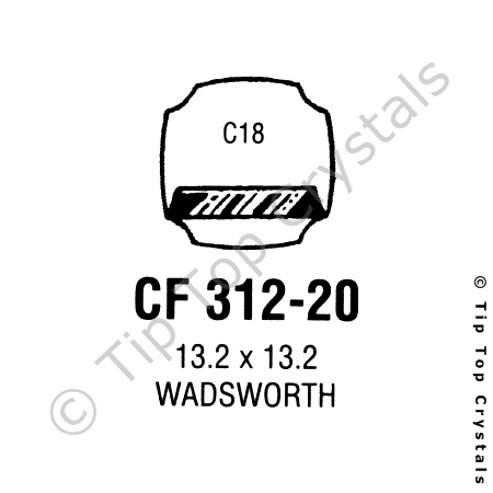 GS CF312-20 Watch Crystal