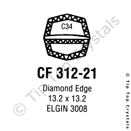 GS CF312-21 Watch Crystal