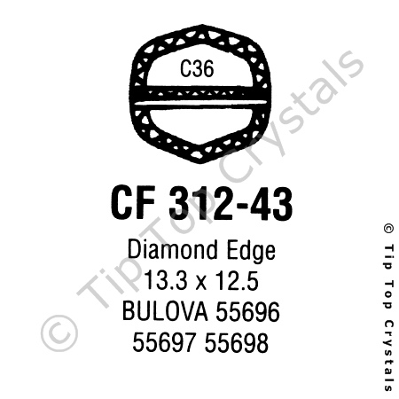 GS CF312-43 Watch Crystal