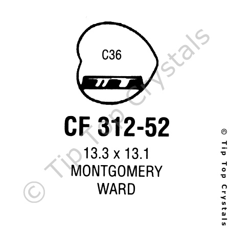 GS CF312-52 Watch Crystal