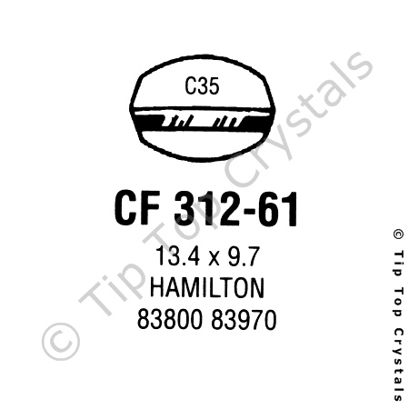 GS CF312-61 Watch Crystal