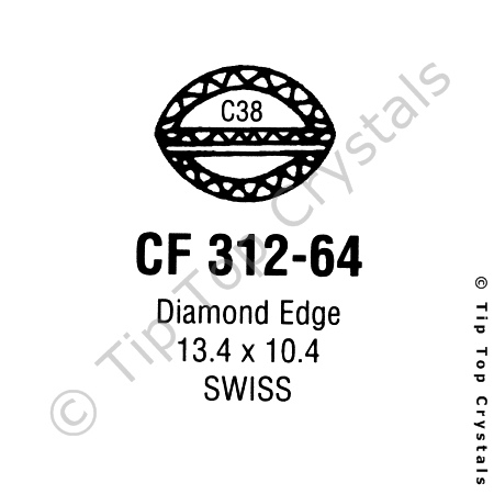 GS CF312-64 Watch Crystal