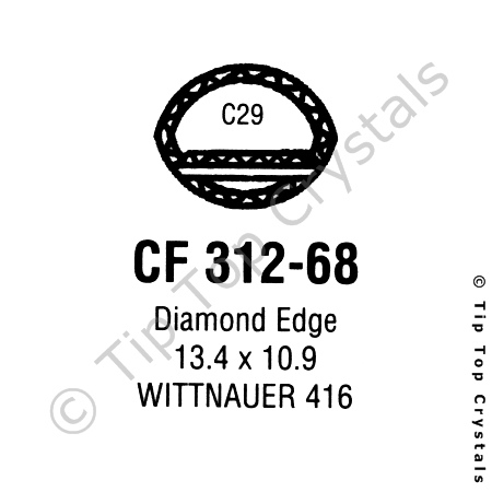 GS CF312-68 Watch Crystal