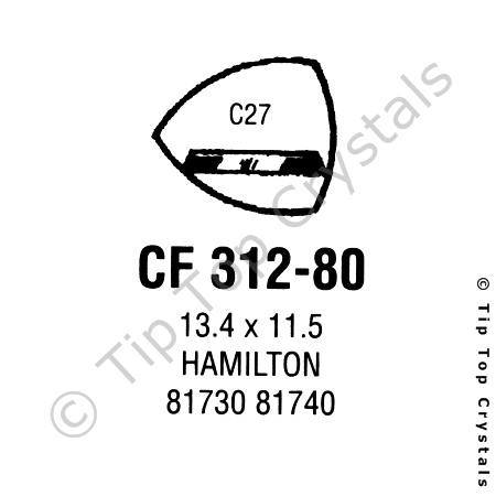 GS CF312-80 Watch Crystal