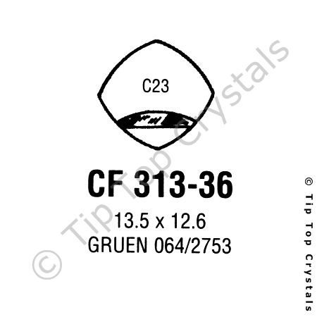 GS CF313-36 Watch Crystal