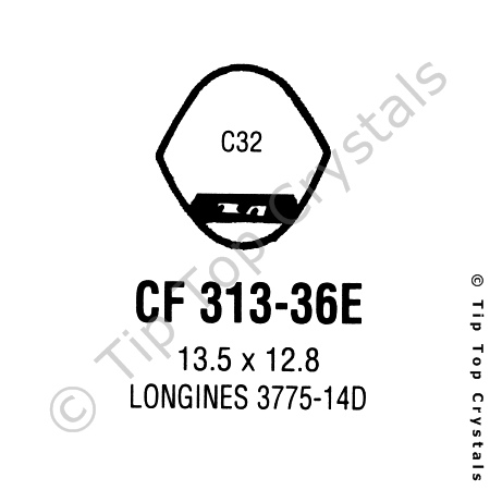 GS CF313-36E Watch Crystal