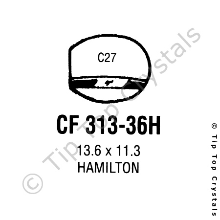 GS CF313-36H Watch Crystal
