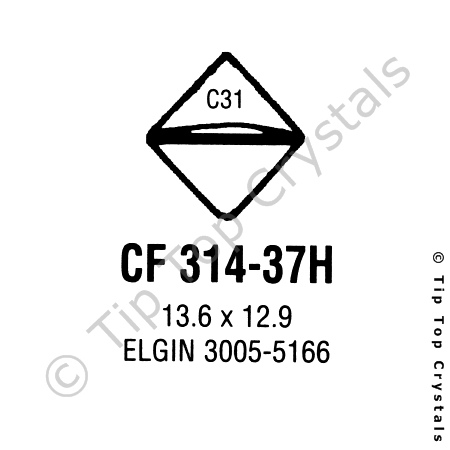GS CF314-37H Watch Crystal