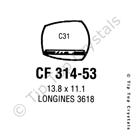 GS CF314-53 Watch Crystal