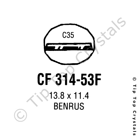 GS CF314-53F Watch Crystal