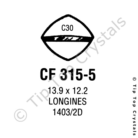 GS CF315-5 Watch Crystal