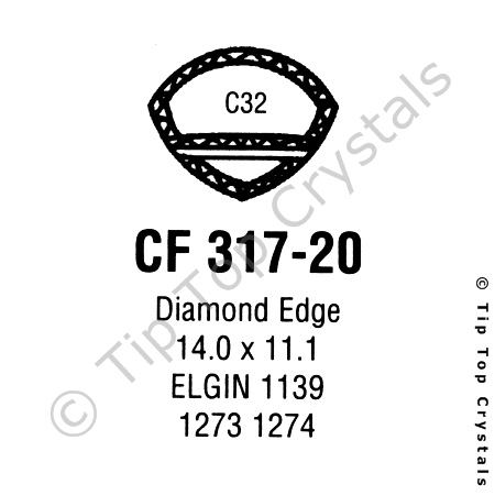 GS CF317-20 Watch Crystal