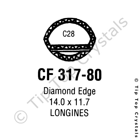 GS CF317-80 Watch Crystal
