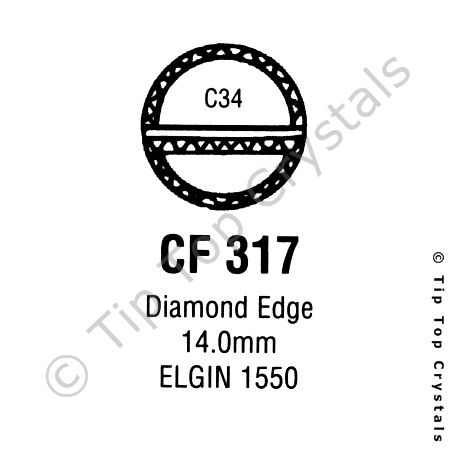 GS CF317 Watch Crystal