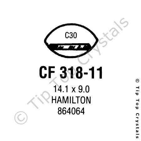 GS CF318-11 Watch Crystal
