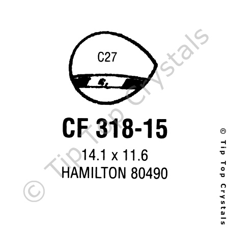 GS CF318-15 Watch Crystal