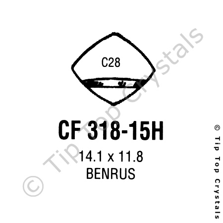 GS CF318-15H Watch Crystal