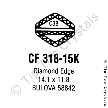 GS CF318-15K Watch Crystal