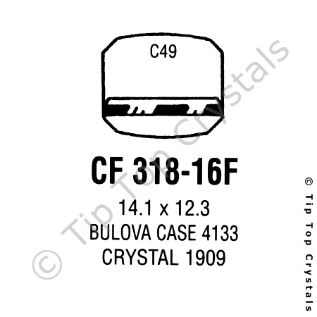 GS CF318-16F Watch Crystal