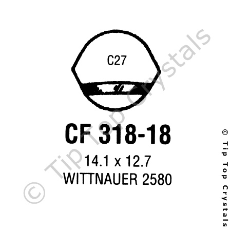 GS CF318-18 Watch Crystal
