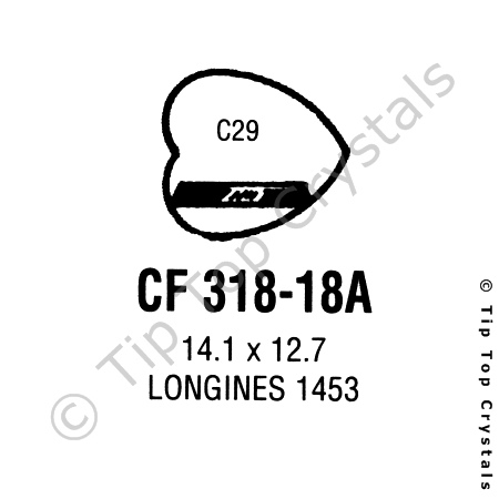 GS CF318-18A Watch Crystal