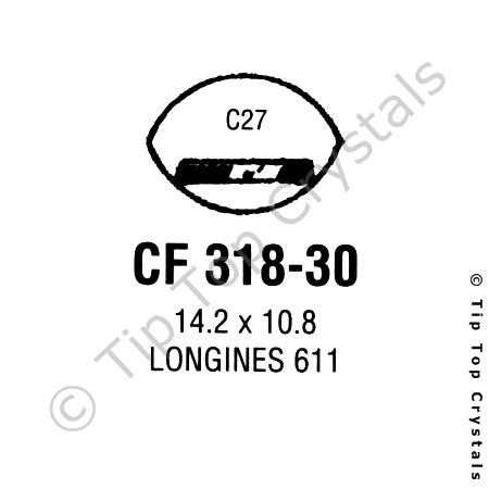 GS CF318-30 Watch Crystal