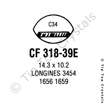 GS CF318-39E Watch Crystal
