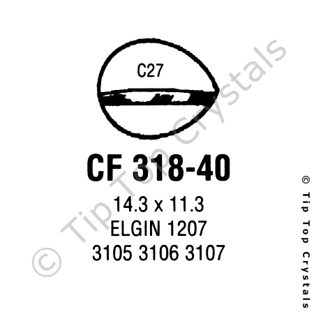 GS CF318-40 Watch Crystal
