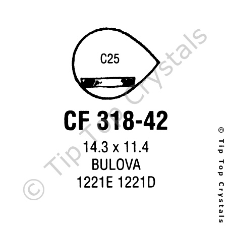 GS CF318-42 Watch Crystal