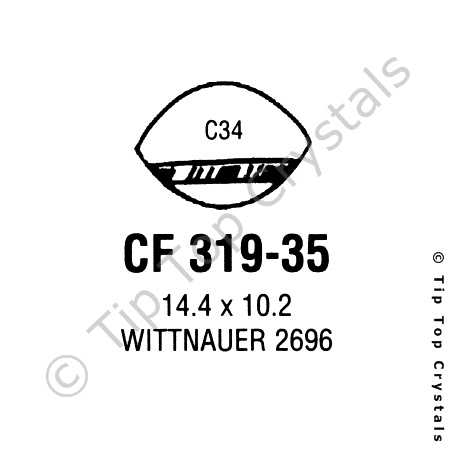 GS CF319-35 Watch Crystal