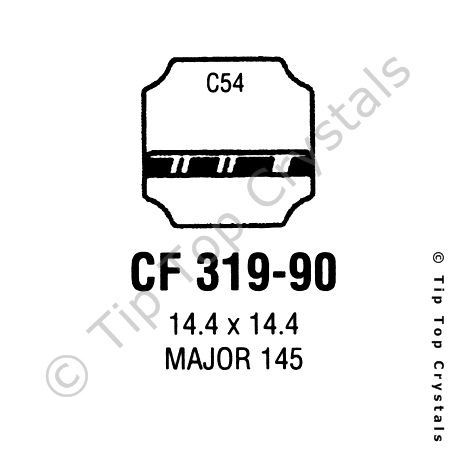 GS CF319-90 Watch Crystal