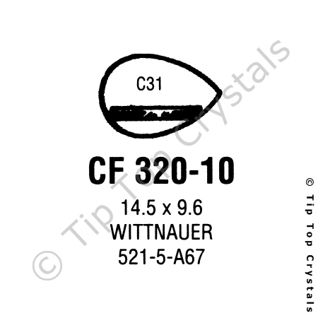 GS CF320-10 Watch Crystal