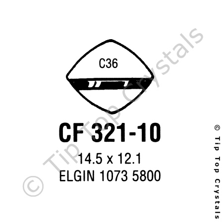 GS CF321-10 Watch Crystal