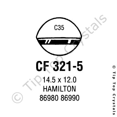 GS CF321-5 Watch Crystal